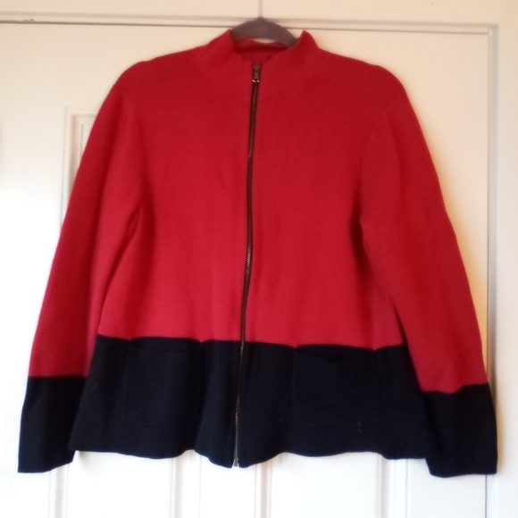 Women's Red and Black Jacket - Picture 1 of 3